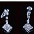 cheap Jewelry Sets-Jewelry Set Ladies Party Cubic Zirconia Imitation Diamond Earrings Jewelry White For / Necklace