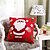 cheap Throw Pillows-Embroidered Santa Claus Christmas Pillow With Insert