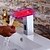 رخيصةأون حنفيات مغاسل الحمام-بالوعة الحمام الحنفية - شلال / جهاز استشعار الكروم تثبيت على سطح حر اليدين ثقب واحدBath Taps