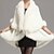 cheap Women&#039;s Furs &amp; Leathers-Sleeveless Capes Faux Fur / Imitation Cashmere Wedding Wedding  Wraps / Fur Coats / Hoods &amp; Ponchos With Feathers / Fur