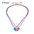 cheap Necklaces-D exceed Girl Blue &amp; Pink Heart Broken Enamel Pendant Necklace Peace Love Letter Necklaces for Teens Fashion Jewelry
