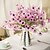 olcso Művirág-Silk Pastoral Style Bouquet Tabletop Flower 1 Bouquet 50Cm/20“,Fake Flowers For Wedding Arch Garden Wall Home Party Hotel Office Arrangement Decoration