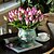 voordelige Kunstbloemen-pu europese stijl boeket tafelblad bloem 10tak 33cm