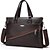 cheap Briefcases-Men PU Formal / Office &amp; Career Tote - Brown / Black
