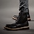 Χαμηλού Κόστους Ανδρικές Μπότες-Ανδρικά Μπότες Δερμάτινα παπούτσια Παπούτσια άνεσης Μπότες Μάχης Δουλειά Causal ΕΞΩΤΕΡΙΚΟΥ ΧΩΡΟΥ Γραφείο &amp; Καριέρα Δέρμα 15.24-20.32 cm 20.32-25.4 cm Μποτίνια Μαύρο Καφέ Φθινόπωρο Χειμώνας / Κορδόνια
