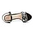 cheap Women&#039;s Sandals-Women&#039;s Summer Fabric Casual Stiletto Heel Black
