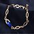 cheap Jewelry Sets-Crystal Jewelry Set Party Link / Chain European Cubic Zirconia Earrings Jewelry Gold / Royal Blue For 1 set / Necklace