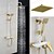 cheap Rough-in Valve Shower System-Shower System Set - Rainfall Antique Painted Finishes Wall Mounted Ceramic Valve Bath Shower Mixer Taps