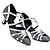 levne Moderní taneční obuv-Dámské Taneční boty Třpytky Boty na latinskoamerické tance / Standardní Přezky Podpatky Vysoký úzký Obyčejné Šampaňská / Černá / Stříbro / Vevnitř