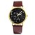 voordelige Armbandhorloges-Dames Kwarts Armbandhorloge Chronograaf PU Band Teksthorloge Modieus Zwart Wit Bruin