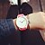 cheap Fashion Watches-Men&#039;s Women&#039;s Couple&#039;s Fashion Watch Quartz Silicone Analog White Black Red / Stainless Steel