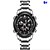 cheap Dress Classic Watches-Men&#039;s Wrist watch Quartz Japanese Quartz Alarm Calendar / date / day Chronograph Water Resistant / Water Proof LCD Stainless Steel Band