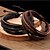 preiswerte Trendiger Schmuck-Damen Wickelarmbänder Lederarmbänder Mehrlagig Geflochten Gedreht Billig damas Grundlegend Freizeit Vintage Mehrlagig Leder Armband Schmuck Schwarz / Braun Für Party Normal Alltag Cosplay Kostüme