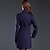 cheap Women&#039;s Coats &amp; Trench Coats-Women&#039;s Solid Blue Coat , Casual Long Sleeve Tweed
