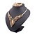 cheap Jewelry Sets-Women&#039;s Jewelry Set Stud Earrings Choker Necklace Luxury Vintage Party Casual Bangle Fashion Gold Plated Imitation Diamond Earrings Jewelry For