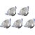 cheap LED Recessed Lights-JIAWEN 5pcs 300lm LED Ceiling Lights Recessed Lights 3 leds High Power LED Warm White Cold White AC 100-240V