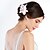 זול כיסוי ראש לחתונה-קריסטל / בד Tiaras / פרחים עם 1 חתונה / אירוע מיוחד / מסיבה\אירוע ערב כיסוי ראש