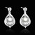 preiswerte Ohrringe-Damen Perlen Tropfen-Ohrringe Ohrringe baumeln Tropfen Luxus Perlen Künstliche Perle Zirkonia Ohrringe Schmuck Weiß Für / versilbert