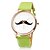 Недорогие Модные часы-Женские Модные часы Кварцевый Секундомер PU Группа Черный Белый Синий Оранжевый Коричневый Зеленый Розовый Желтый