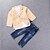 cheap Sets-Toddler Clothing Set Long Sleeve Blue Solid Colored Regular