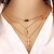 olcso Divat nyaklánc-Női Rakott nyakláncok hölgyek Divat Arany Nyakláncok Ékszerek Kompatibilitás Különleges alkalom Születésnap Ajándék