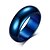 cheap Rings-Band Ring Blue Silver Titanium Steel Ladies Fashion 7 8 9 10 11 / Men&#039;s