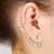 olcso Divat fülbevalók-Női Beszúrós fülbevalók - Hamis gyémánt Zvijezda Ezüst / Aranyozott Kompatibilitás Esküvő Parti Napi