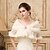 cheap Wraps &amp; Shawls-Sleeveless Imitation Cashmere Wedding Party Evening Wedding  Wraps Fur Wraps Shawls With Rhinestone Tassels Capelets