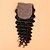 cheap Closure &amp; Frontal-8 12 14 16 18 20inch Natural Black Hand Tied Deep Wave Human Hair Closure Medium Brown Swiss Lace 45 gram Average Cap Size