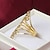 ieftine Inele la Modă-Pentru femei Band Ring degetul mare Auriu 18K Placat cu Aur Placat Auriu Neobijnuit Design Unic Modă Nuntă Petrecere Bijuterii
