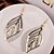cheap Earrings-Women&#039;s Hollow Out Drop Earrings - Leaf Jewelry Silver / Golden For Wedding Party Daily Casual