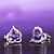 cheap Earrings-Women&#039;s Stud Earrings Crystal Silver Plated Jewelry For