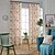 cheap Curtains Drapes-Curtains Drapes Two Panels Bedroom Leaf Linen / Polyester Blend Print &amp; Jacquard