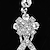 Χαμηλού Κόστους Σκουλαρίκια-Ασημί Διάφανο Cubic Zirconia Σκουλαρίκια Κλασσικό Κοσμήματα Ασημί Για Πάρτι