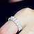 Недорогие Modne pierścionki-Women&#039;s Double Row Silver Elastic Adjustable Ring