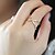 cheap Rings-Women&#039;s Band Ring thumb ring Cubic Zirconia Golden Silver Zircon Alloy Ladies Daily Casual Jewelry Hollow Out X Ring Heart Love
