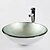 billige Fritstående håndvaske-Badeværelse Håndvask / Badeværelse Vandhane / Badeværelse Monteringsring Moderne - Hærdet Glas Rund Vessel Sink