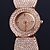 billige Trendy klokker-Dame Moteklokke Paveklokke Quartz Kronograf Imitasjon Diamant Legering Band Elegante klokker Rose Gull
