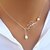 cheap Necklaces-Women&#039;s Pearl Pendant Necklace Ladies Pearl Alloy Screen Color Necklace Jewelry For