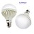 Недорогие Лампы-Круглые LED лампы 450 lm E26 / E27 9 Светодиодные бусины SMD 5630 Декоративная Тёплый белый 220-240 V / # / # / CE / RoHs