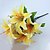 halpa Tekokukat-Keinotekoinen Flowers 1 haara minimalistisesta Liljat Pöytäkukka