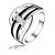 cheap Rings-Women&#039;s Statement Ring Ladies Fashion Silver Plated Ring Jewelry For Wedding Party Daily Casual 6 / 7 / 8 / Rhinestone