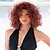 cheap Synthetic Trendy Wigs-Synthetic Wig Wavy Wavy Wig Short Fuxia Synthetic Hair Women&#039;s Red