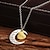 cheap Necklaces-Women&#039;s Pendant Necklace Monogram Engraved Moon Heart Love Crescent Moon i love you to the moon and back Ladies Personalized Fashion Alloy Gold / Silver Necklace Jewelry 1pc For Gift Casual Daily