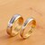 זול Fashion Ring-טבעת הטבעת שני גוונים M W פלדת טיטניום נשים אופנתי 6 7 8 9 10 / לזוג / לזוג