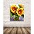 billige Blomstrede/botaniske malerier-Hang-Painted Oliemaleri Hånd malede - Blomstret / Botanisk Realisme Omfatter indre ramme / Stretched Canvas