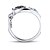 baratos Anéis-Maxi anel Zircônia cúbica Prata de Lei Zircão Zircônia Cubica Formato de Letras Jóias Casamento Festa Diário Casual 1peça