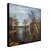 levne Krajinomalby-Ručně malované Abstraktní krajinkaModerní Jeden panel Plátno Hang-malované olejomalba For Home dekorace