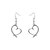 olcso Fülbevalók-csepp fülbevaló női ötvözet fülbevaló kockás cirkónium elegáns stílusban