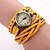 cheap Fashion Watches-Xu™ Women&#039;s Fashion Watch Quartz Leather Black / White / Blue Analog Flower - White Black Yellow